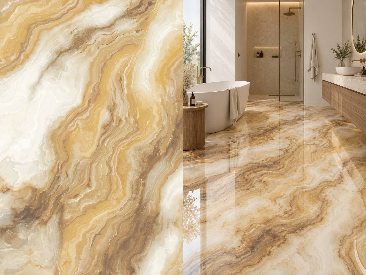 Gold Stone Rivera Golden